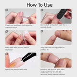 Ruby Winter short squoval soft gel nail detail