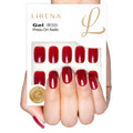 Ruby Winter short squoval soft gel press-on nails