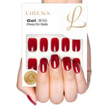 Ruby Winter short squoval soft gel press-on nails