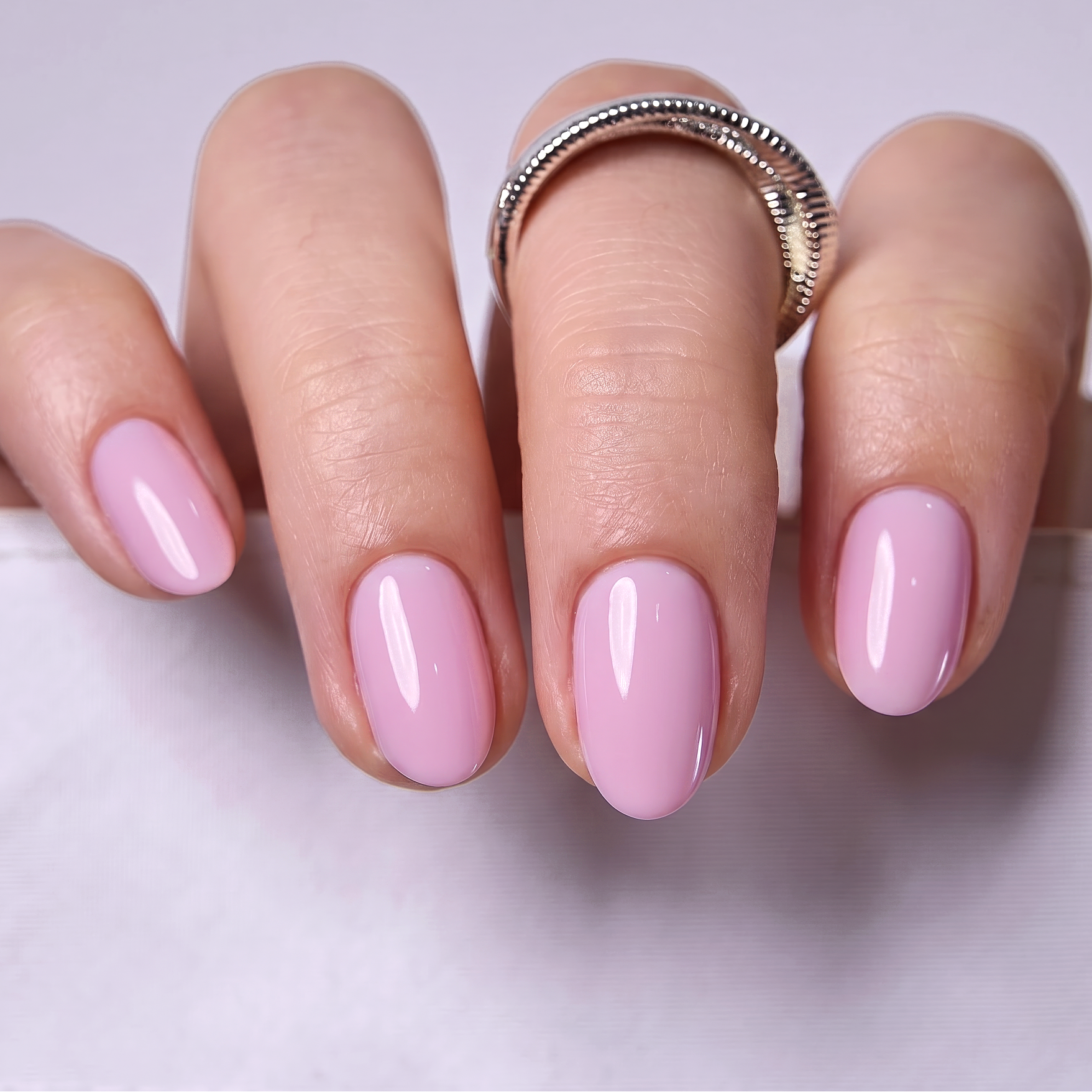 Satin Bloom RS Almond almond press-on nails