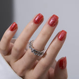 Scarlet Blaze S Squoval squoval press-on nails