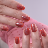 Scarlet Blaze S Squoval squoval press-on nails