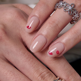 Scarlet Hint S Oval short oval press-on nails