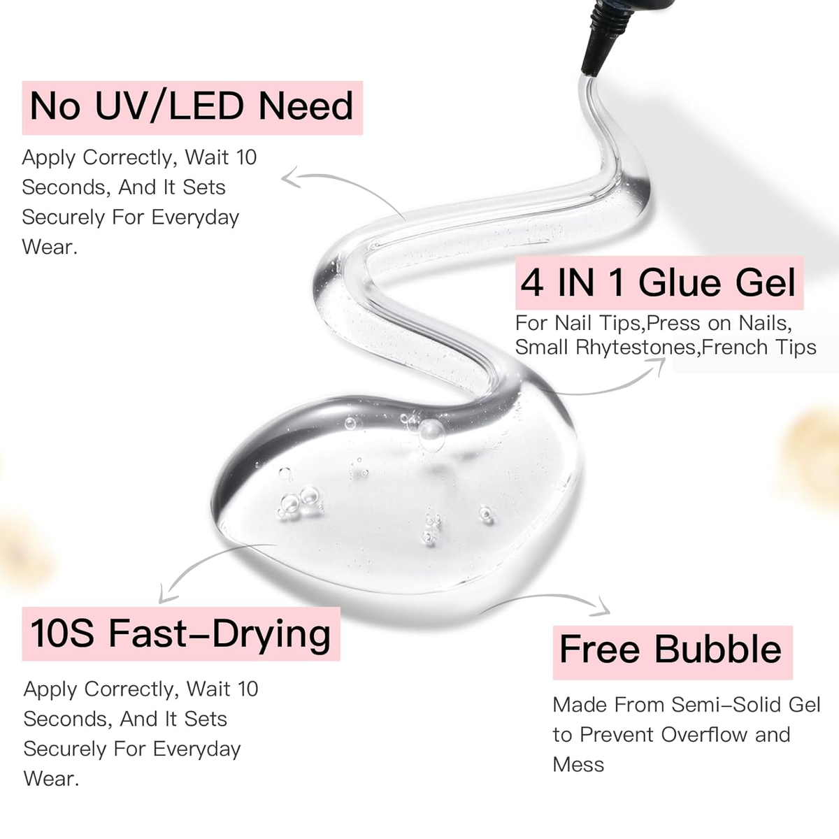 Semi solid glue New Upgrade Super Strong Quick drying product view