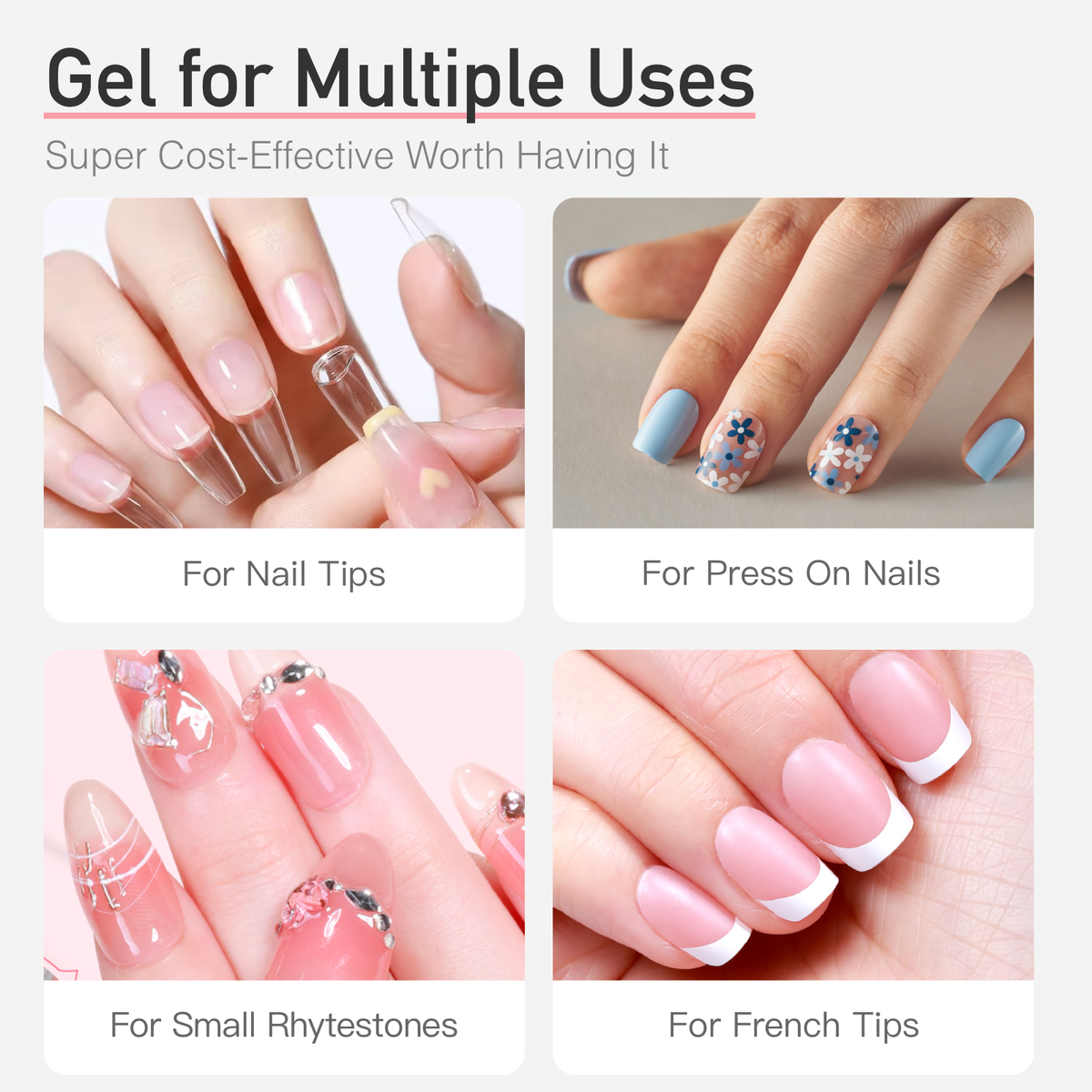 15g Semi solid glue New Upgrade Super Strong Quick drying without cure nail glue product image