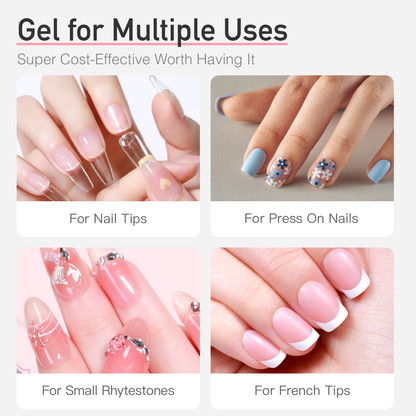 15g Semi solid glue New Upgrade Super Strong Quick drying without cure nail glue product image