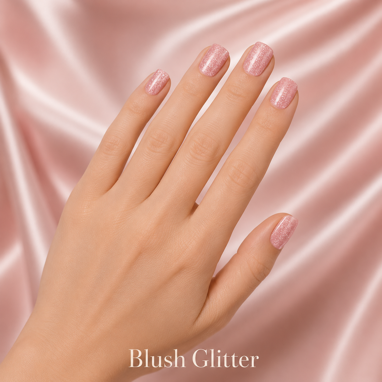 Short Cat Eye Essentials press-on nail set nail detail