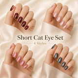 Short Cat Eye Essentials press-on nail set