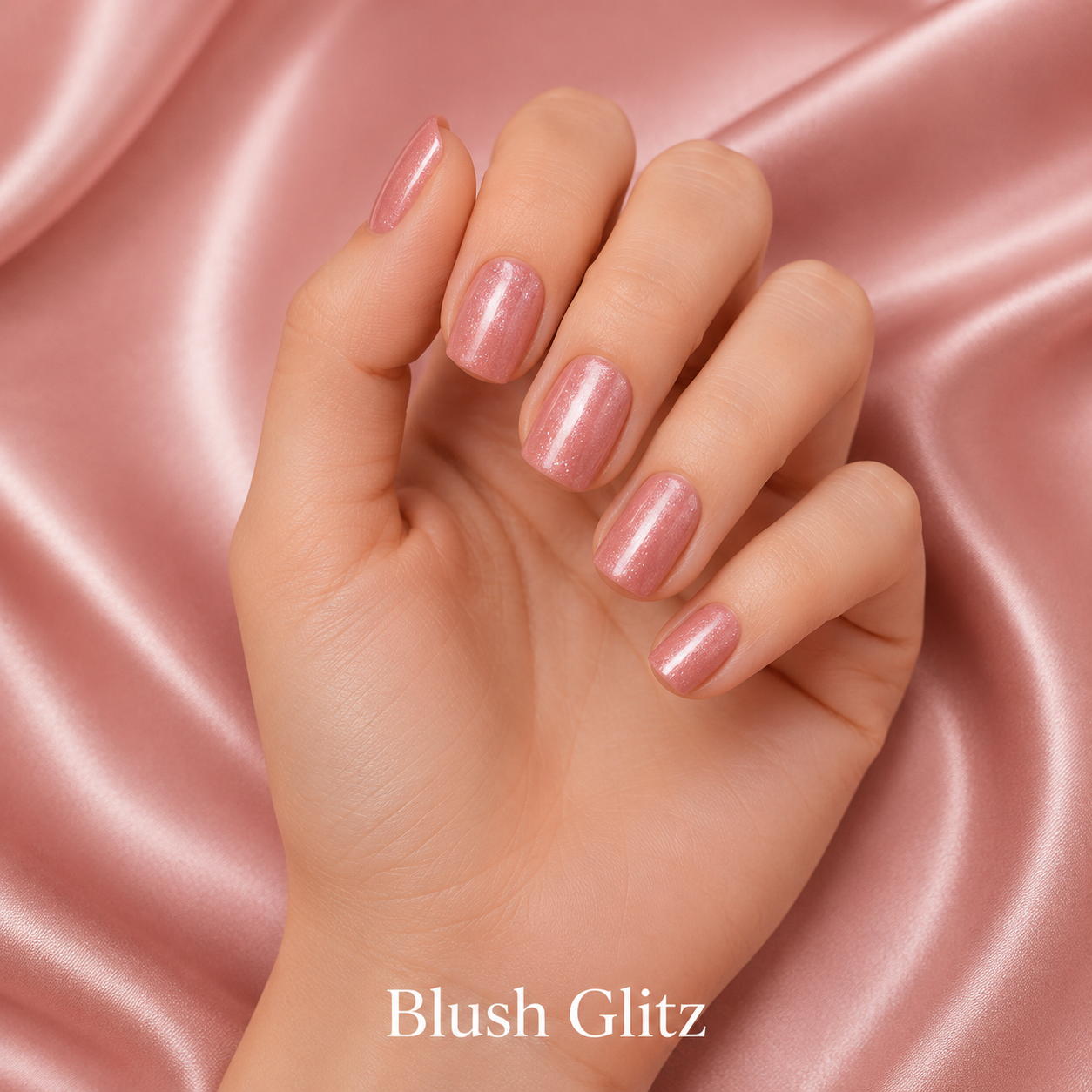 Short Cat Eye Essentials press-on nail set side view