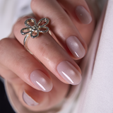 Silk Whisper S Oval short oval press-on nails