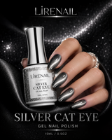 Silver Cat Eye Gel Polish 15ml manicure effect