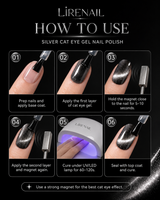Silver Cat Eye Gel Polish 15ml product set