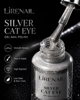 Silver Cat Eye Gel Polish 15ml side view