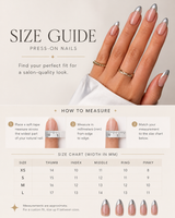 Silver Chrome French Elegant Almond almond press-on nails