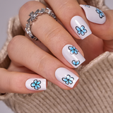 Sky Petals short squoval press-on nails