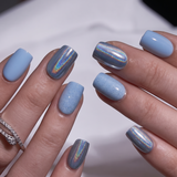 Sky Prism S Squoval squoval press-on nails