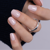 Soft Blush Matte Rs squoval press-on nails
