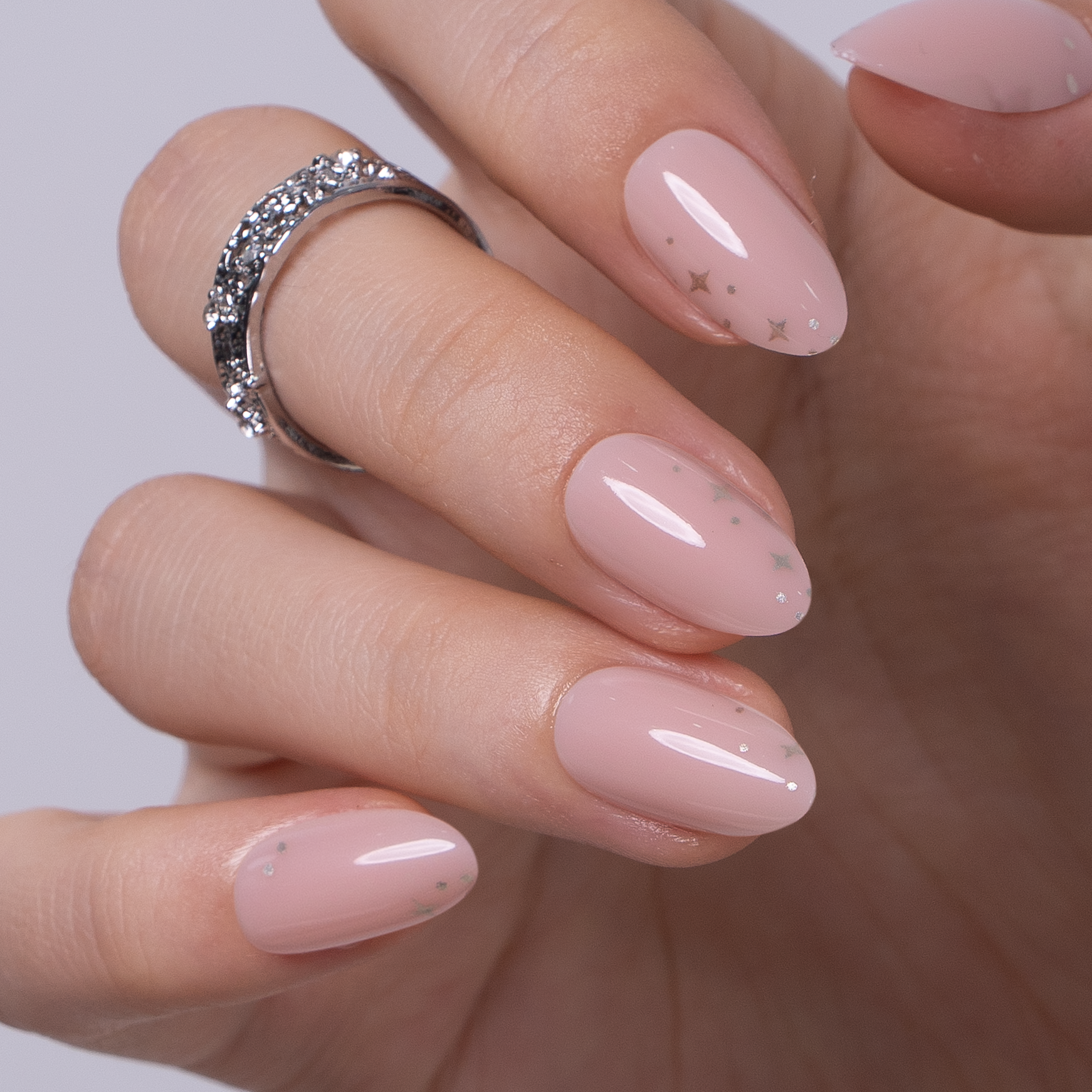 Spark Veil S Almond almond press-on nails