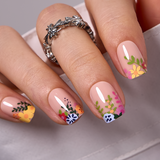 Spring Day short squoval press-on nails