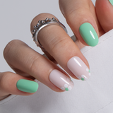 Spring Dot S Oval oval press-on nails
