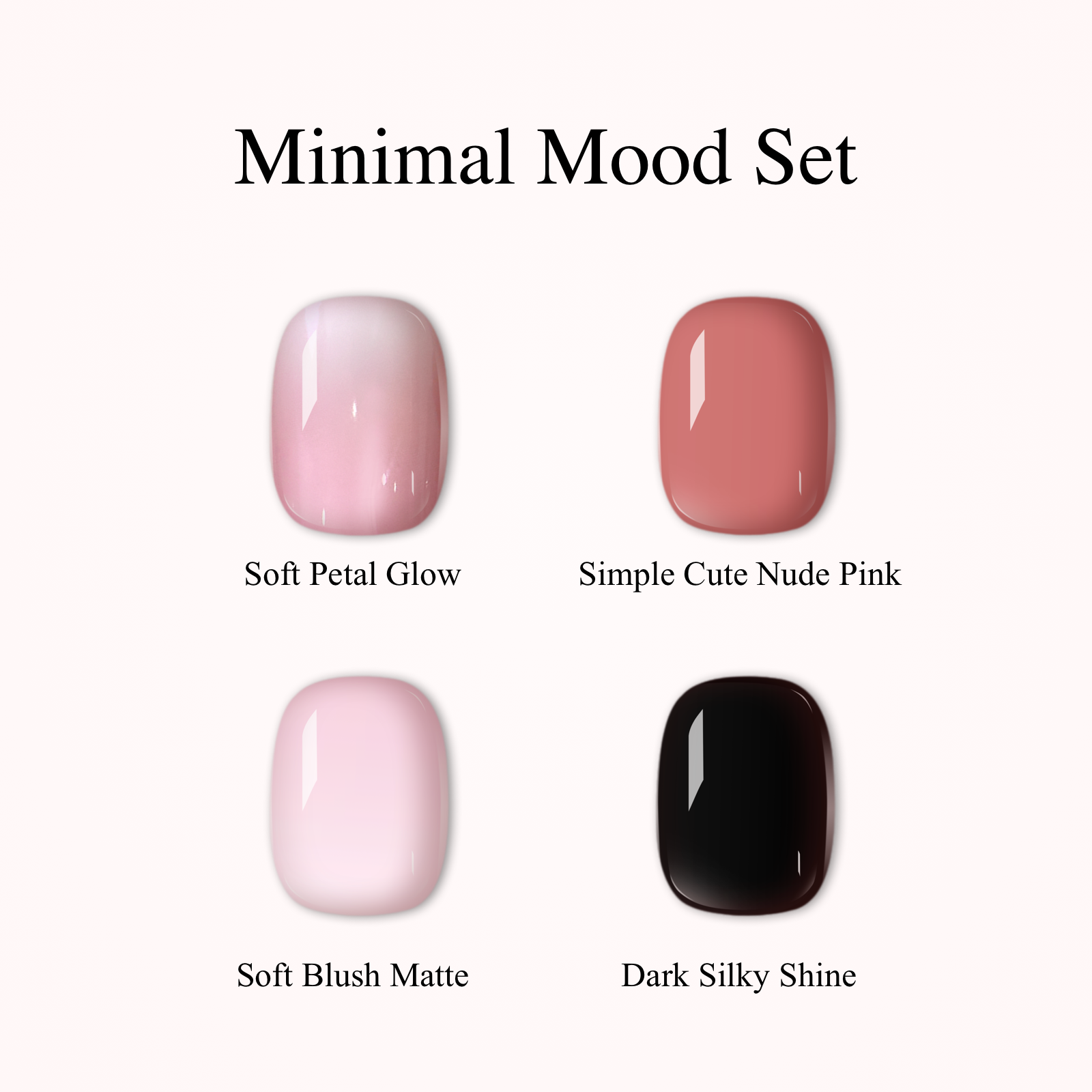 Spring Petal Mix-Extra Short Oval extra short oval press-on nails