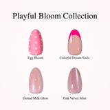 Playful Bloom Collection-Short Almond short almond press-on nails