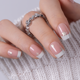 Star French S Squoval squoval press-on nails