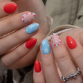 Star Parade RS Almond almond press-on nails