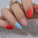 Star Parade RS Almond almond press-on nails