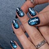 Star Veil S Oval oval press-on nails