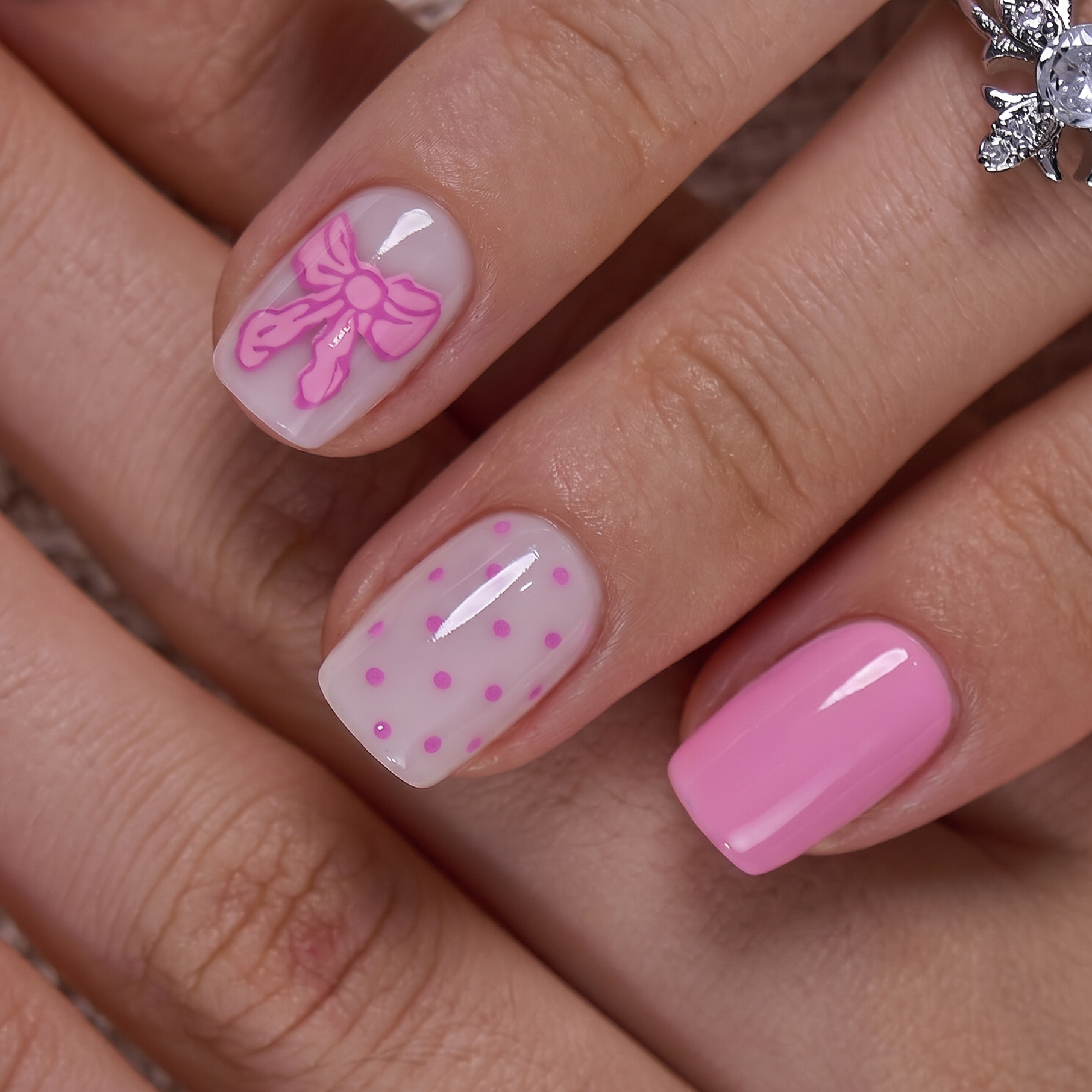 Sugar Bow S Squoval squoval press-on nails