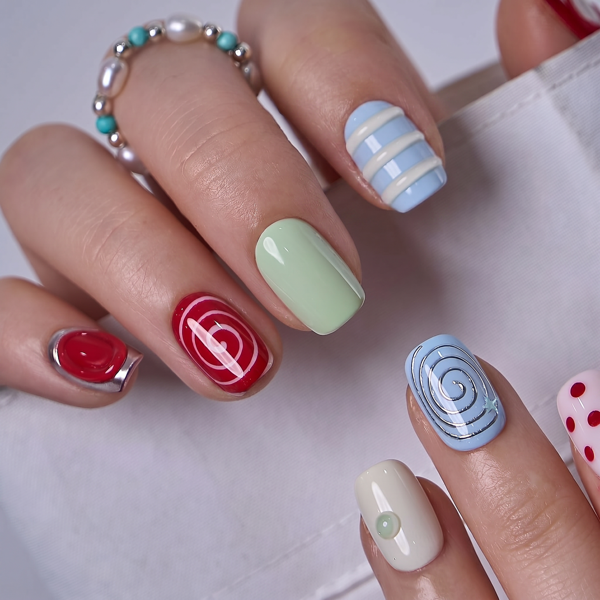 Sugar Parade S Squoval squoval press-on nails