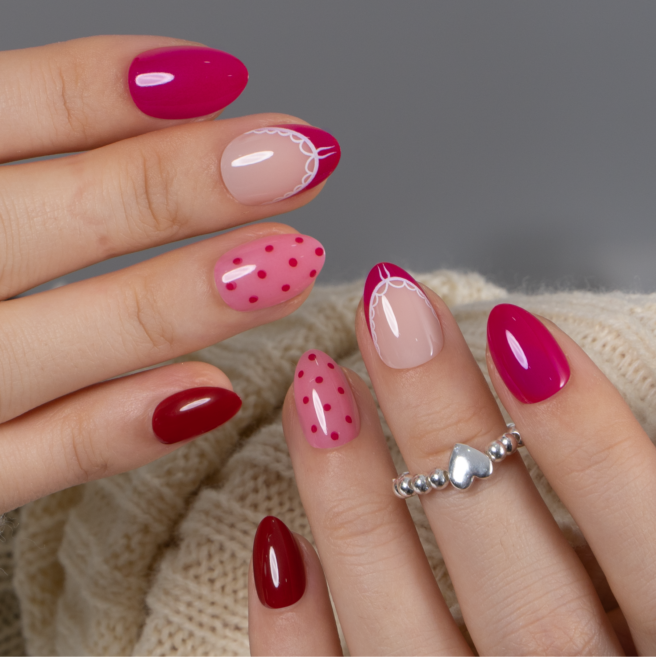 Sweet Charm RS Almond almond press-on nails