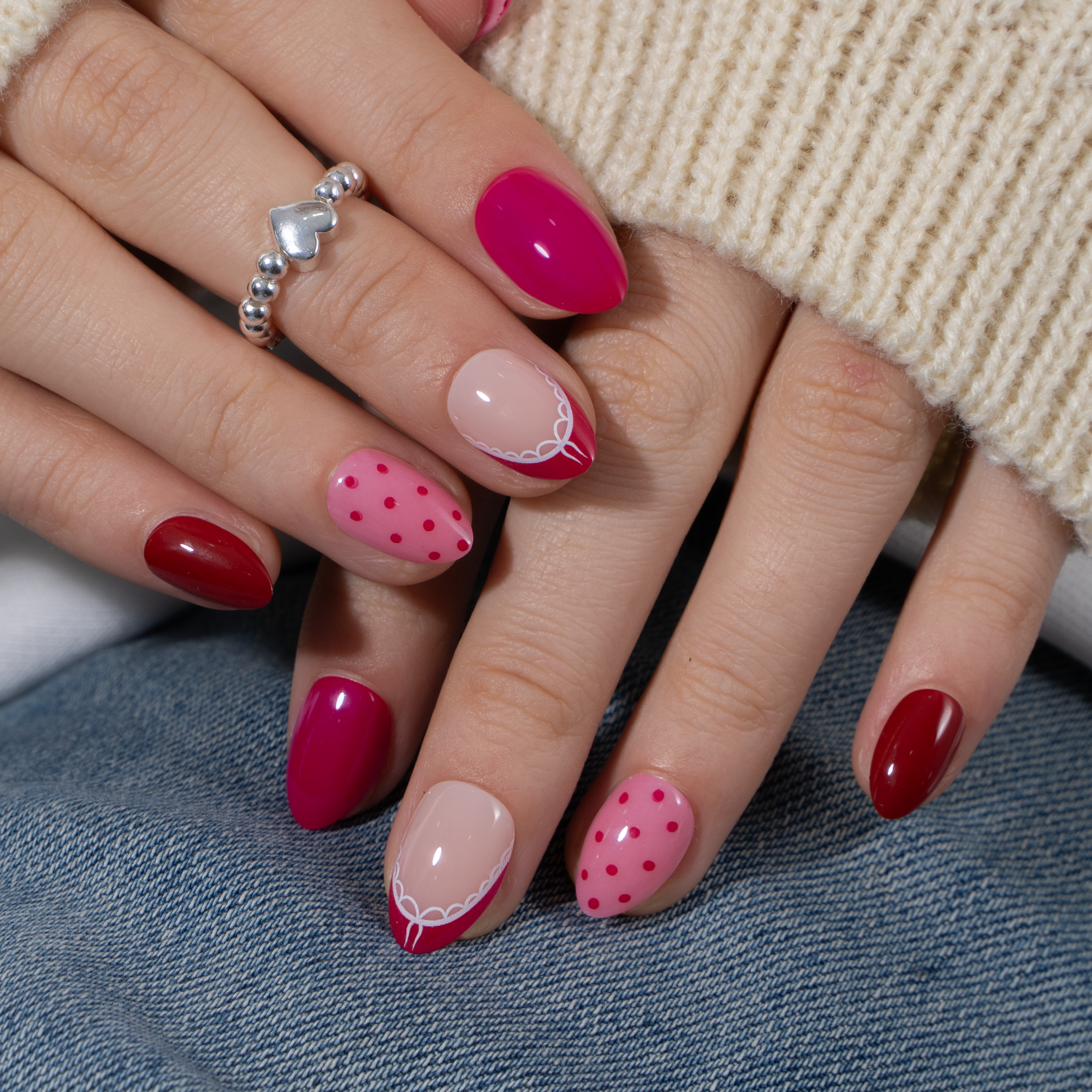 Sweet Charm RS Almond almond press-on nails