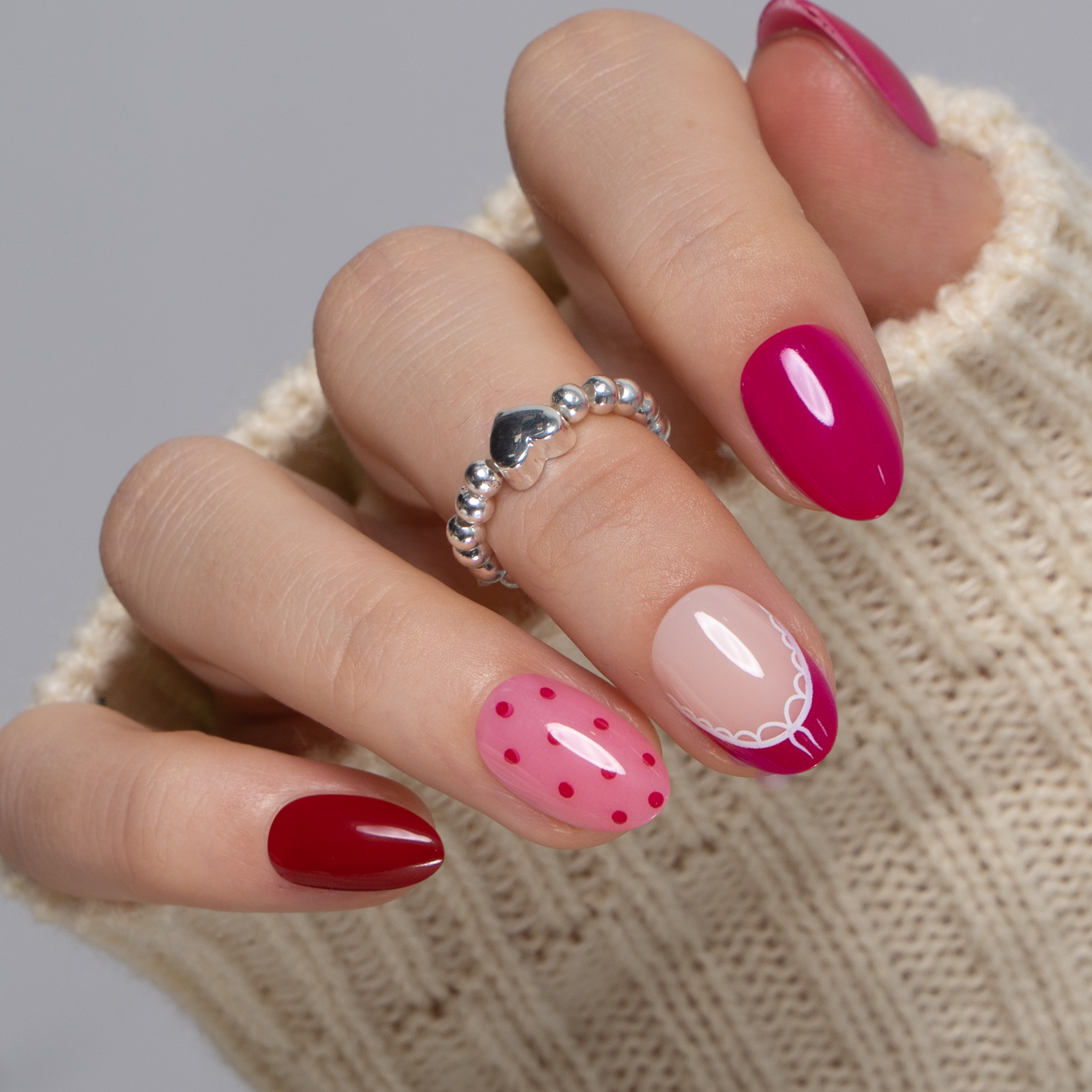 Sweet Charm RS Almond almond press-on nails