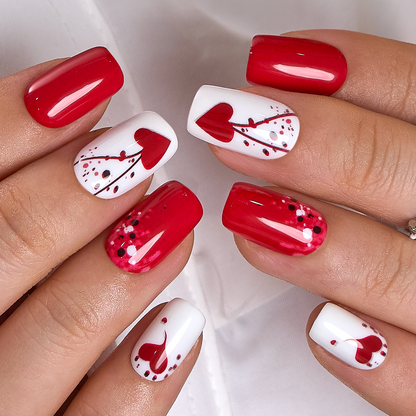 Sweet Flame M Squoval squoval press-on nails