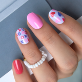 Sweetheart Shades Rs squoval press-on nails from the side
