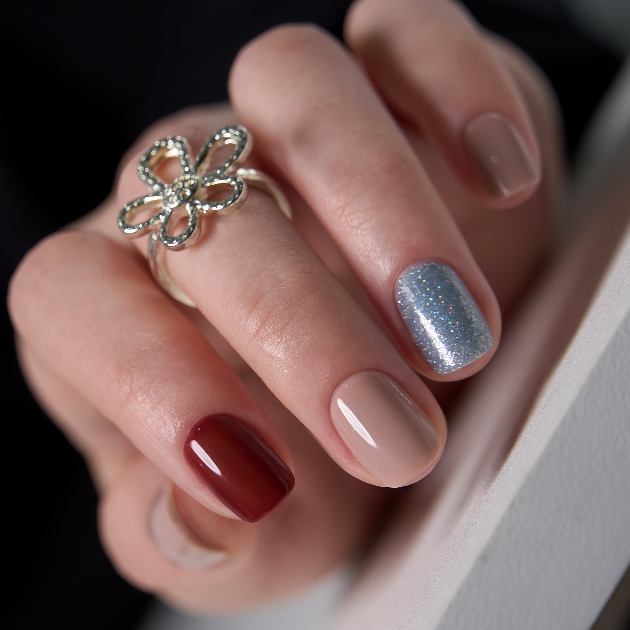 Taupe Whisper - RS Squoval squoval press-on nails