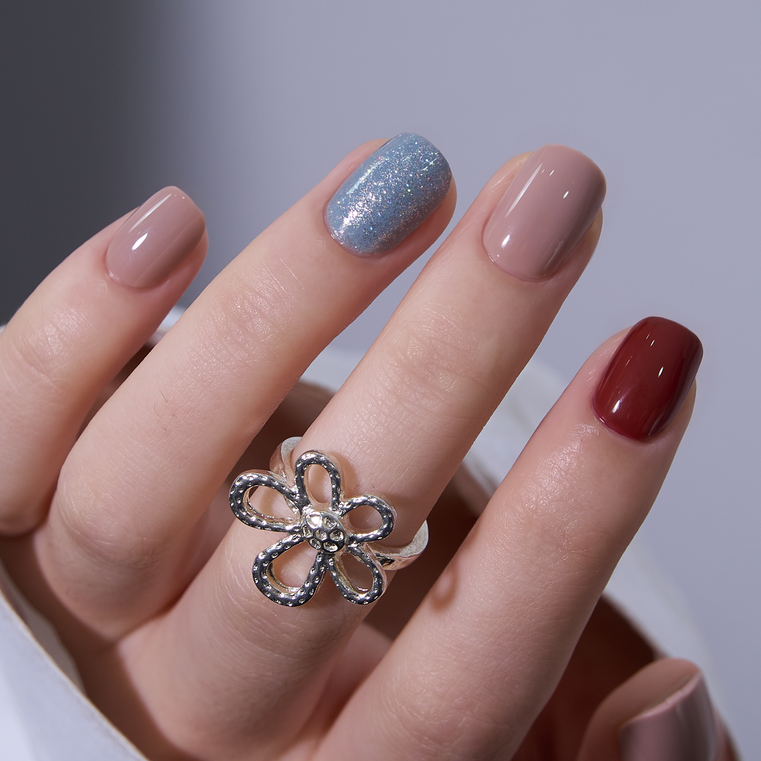 Taupe Whisper - RS Squoval squoval press-on nails