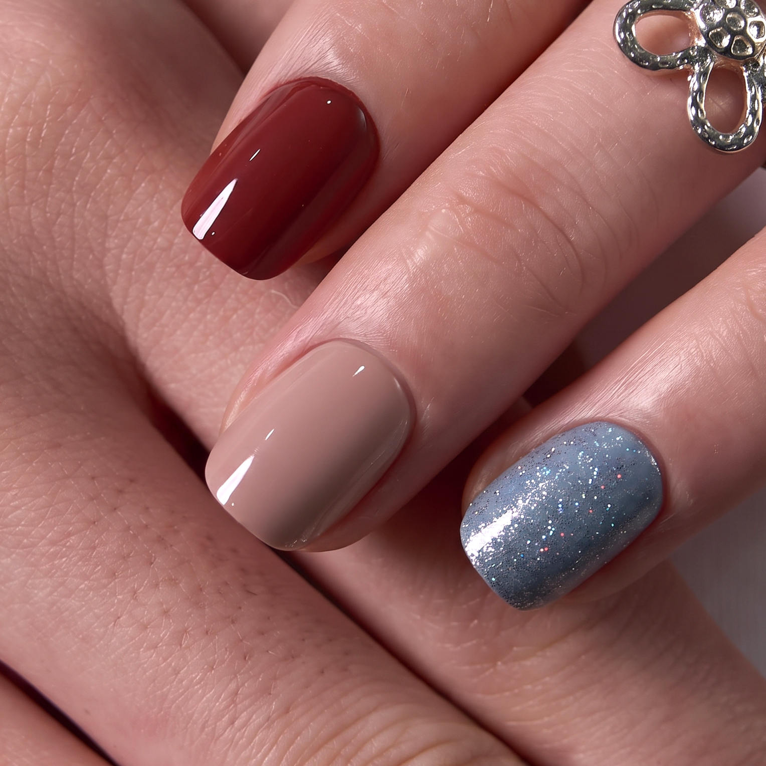Taupe Whisper - RS Squoval squoval press-on nails