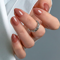 Terra Nude RS Almond almond press-on nails
