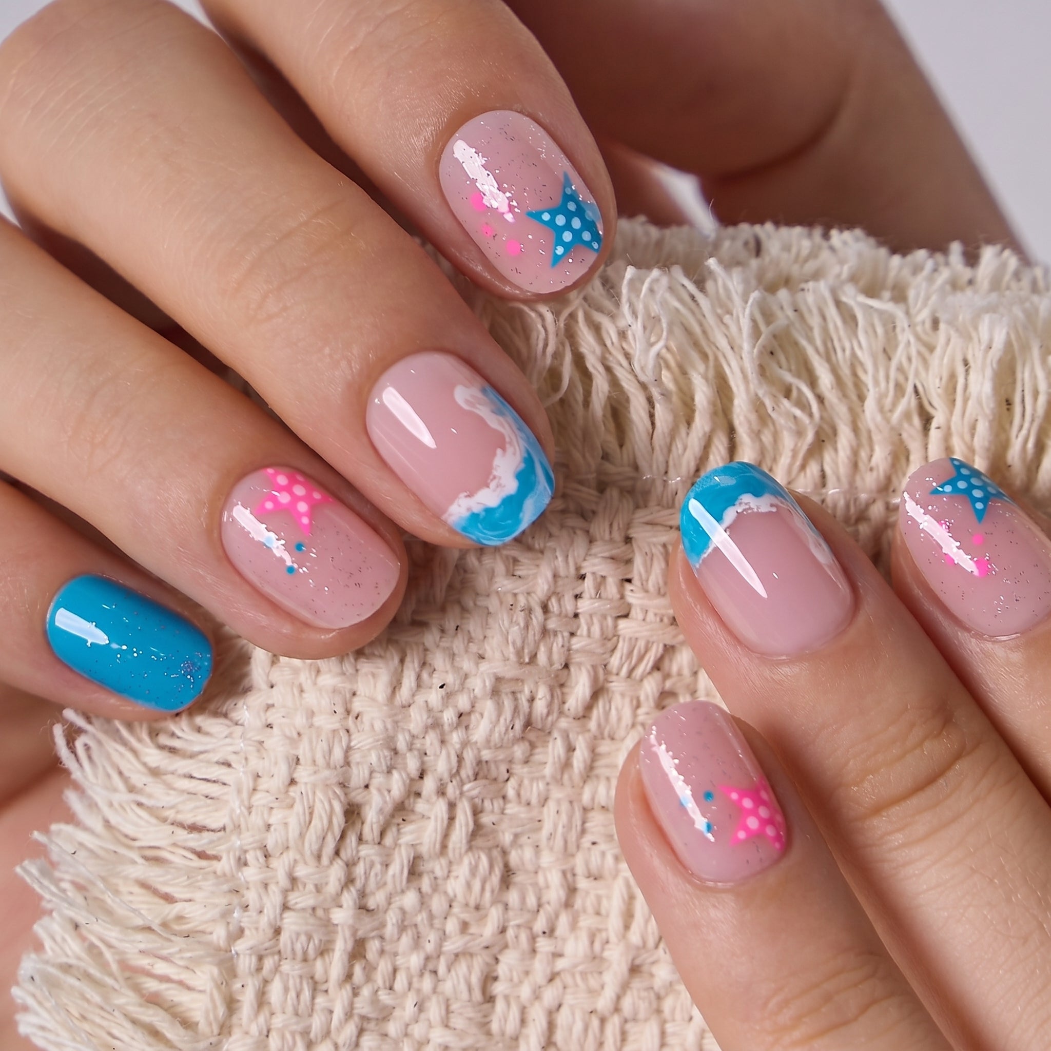 Tidal Blush RS Squoval squoval press-on nails