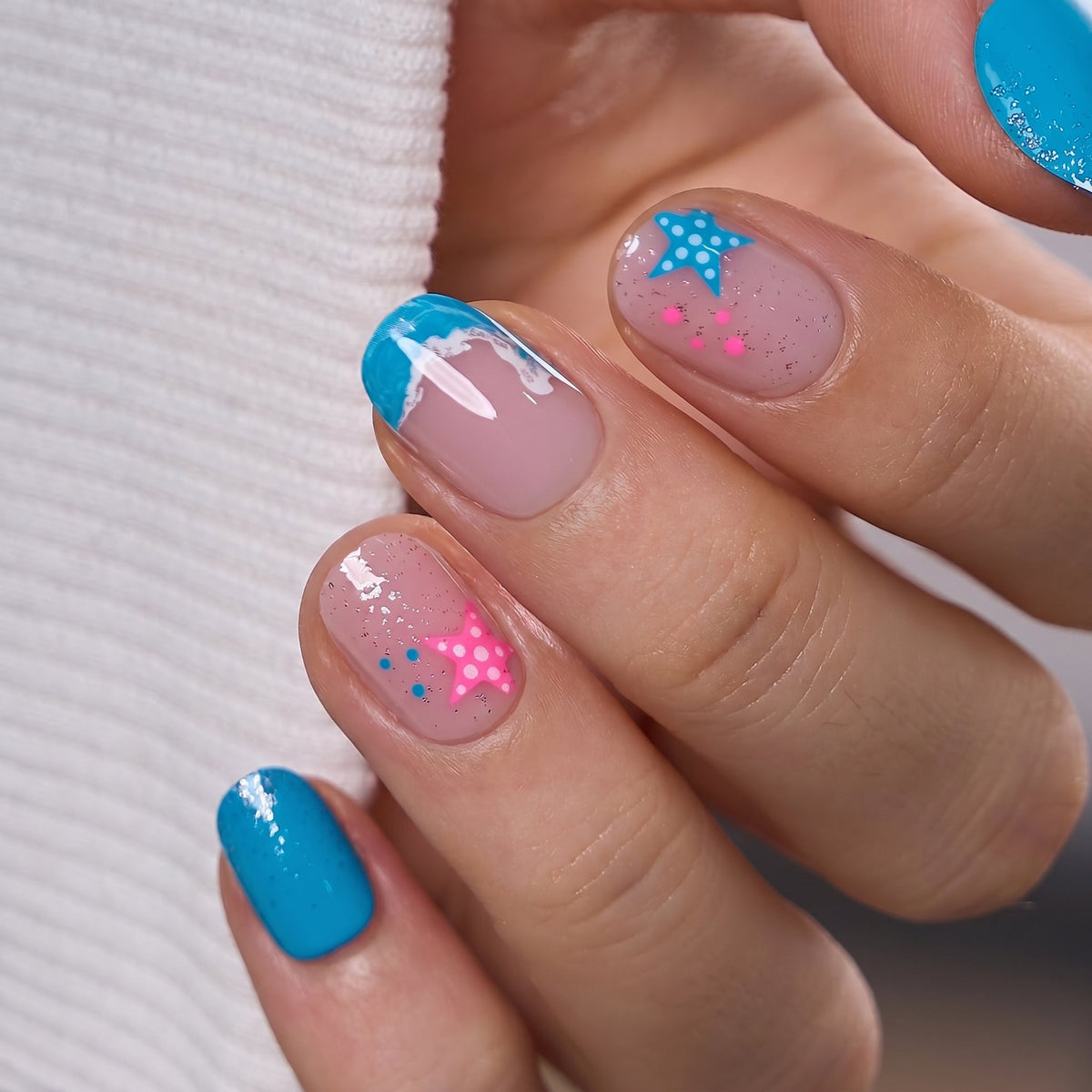 Tidal Blush RS Squoval squoval press-on nails