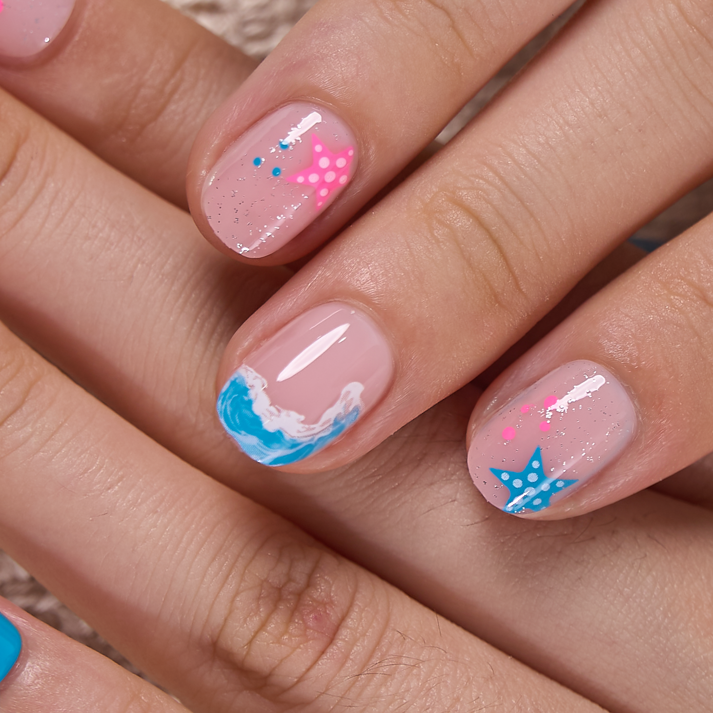Tidal Blush RS Squoval squoval press-on nails