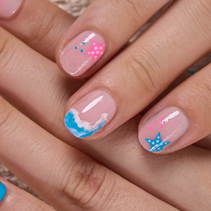 Tidal Blush RS Squoval squoval press-on nails