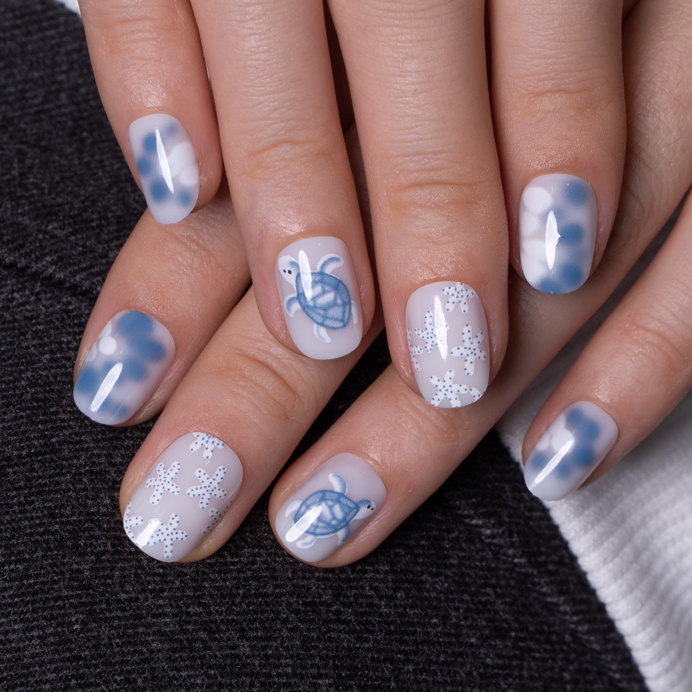 Turtle Dream RS Squoval squoval press-on nails
