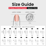 Twinkle Night short squoval press-on nails product view