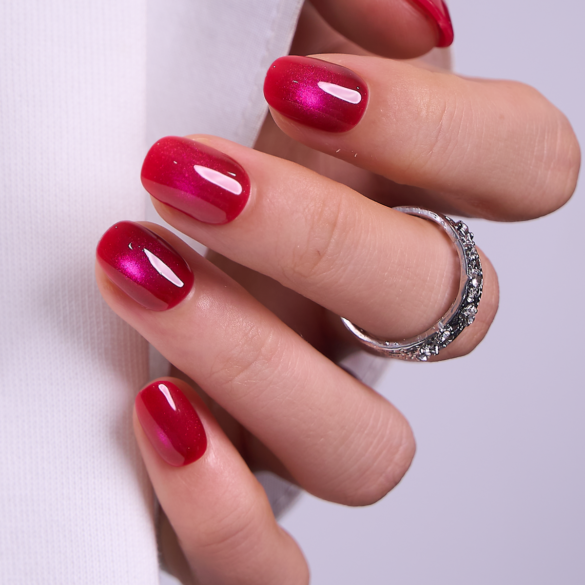 Velvet Ruby RS Squoval squoval press-on nails