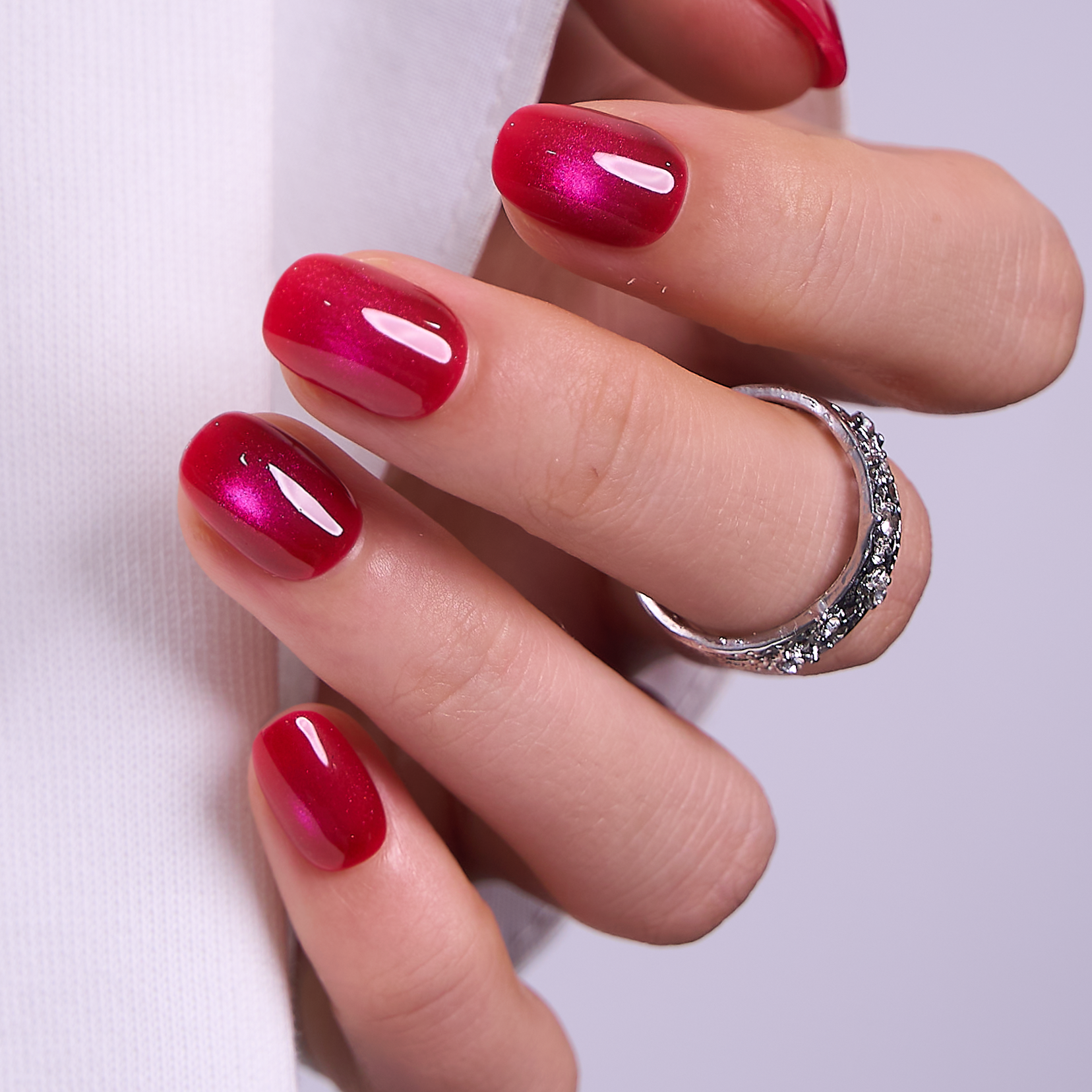 Velvet Ruby RS Squoval squoval press-on nails