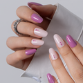 Violet Ease M Oval oval press-on nails